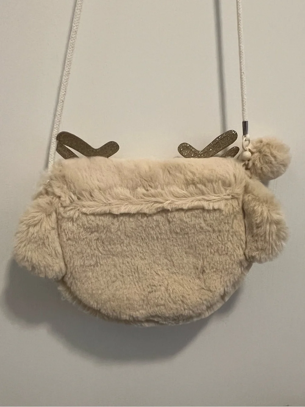 Gymboree Cream Fur Purse